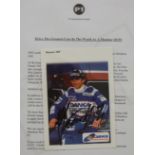 Damon Hill signed photograph,