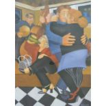 Beryl Cook 'Shall We Dance' signed limited edition (211/650) print with blind stamp lower left and