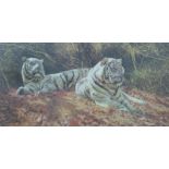 Anthony Gibbs 'White Tigers Ever Watchful', signed limited edition (713/1550) print,