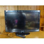 A Panasonic Viera flatscreen television and accessories,