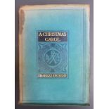 Charles Dickens 'A Christmas Carol' blue vellum cover