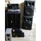 Kam Speaker Systems pair of IMS pro 12 speakers,