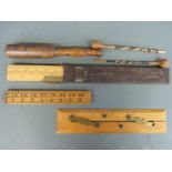 Three various rulers,