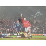 Eric Cantona Manchester United signed photograph, with certificate of authenticity, 45 x 60cm.