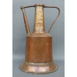 A 19thC French or Eastern copper jug or dallah