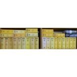 Wisden Cricketers' Almanack collection of 29 volumes dating from 1976,