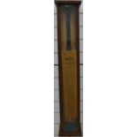 A Tom Graveney signed England v New Zealand Test Match cricket bat in display case,