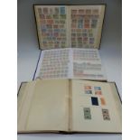Three stockbooks of mainly Commonwealth stamps including Ceylon, Kenya and Gibraltar,