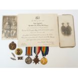 WWI Medal trio awarded to 88281 Spr. W.G.