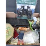 A large collection of collectables / sporting related items including unopened hip flasks and