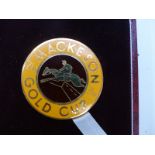 Mackeson Gold Cup 21st anniversaries gold plated and enamel medal 17/210,