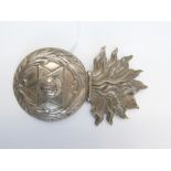 Trinidad Artillery Volunteers badge or hat plate