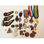 WWI medal trio awarded to 018883 Pte C.