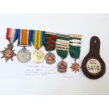 WWI medal trio awarded to M2/074666 PTE J W Miller Army Service Corps comprising 1914/1915 Star,