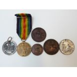 WWI War Medal awarded to Pte P J Dixon,