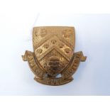 Malvern College officer's training college military cap badge