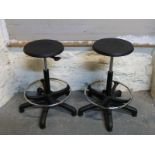 Two modern bar stools