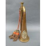 An Argyll & Sutherland Highlanders brass and copper bugle
