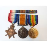 WWI medal trio awarded to SE 2965 A Sjt C Fowler AVC,