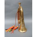 A Royal Artillery brass military bugle