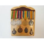 WWI medal pair awarded to 3449 Pte A W Cox Monmouth Regiment,