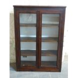 A small oak display or bookcase,