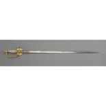British 1796 pattern Infantry officer's sword with elaborately decorated hilt and blade,