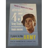 1950s British Army recruiting poster for the regular army,