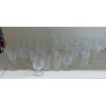 A quantity of cut crystal glassware