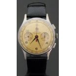 SADA Chronographe Suisse gentleman's chronograph wristwatch with black minute and hour hands,
