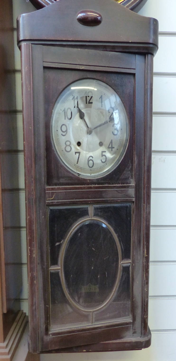 Seiko c1970s transistorised wall clock with day and date facility, - Image 3 of 3