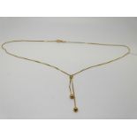 A 9ct gold necklace, 2.