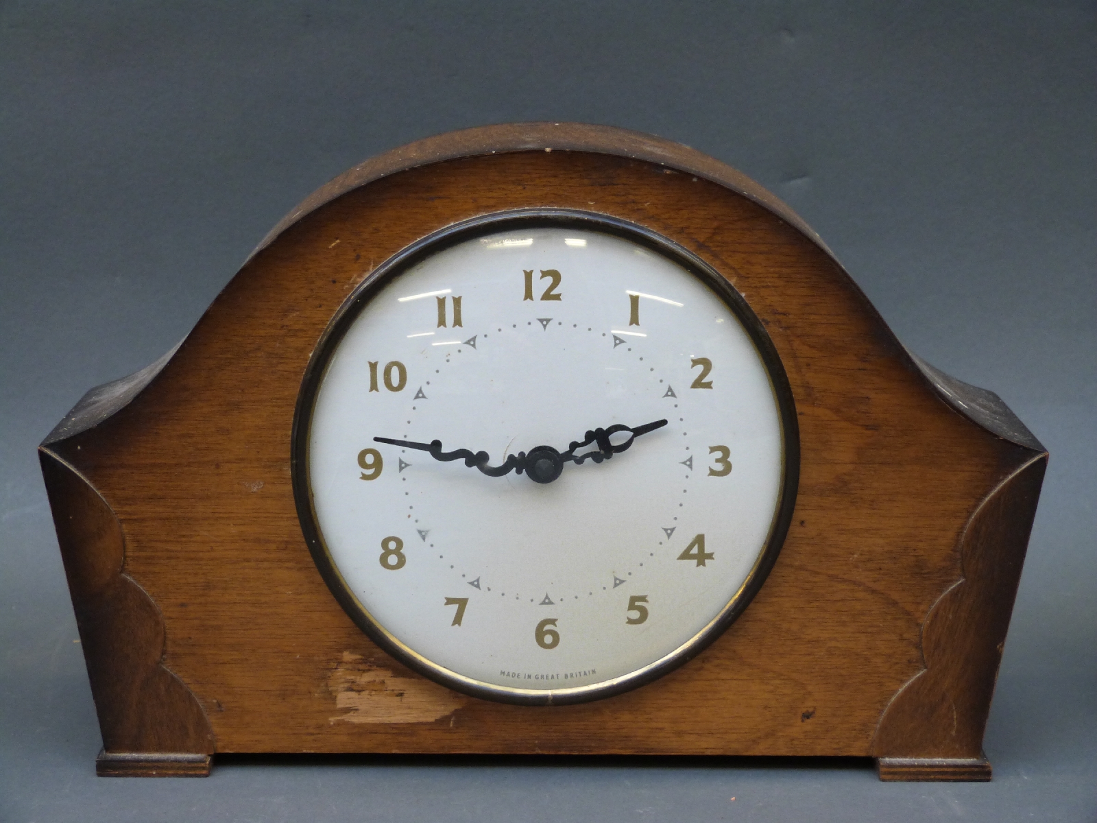 Three British made 1930s mantel clocks including a single train bakelite example, - Image 4 of 5