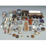 A collection of bijouterie and collectables including a Chinese silver barrow with maker's mark CS,