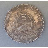 An 1813 8 Reales, Provincias del Rio de la Plata, 39mm diameter,