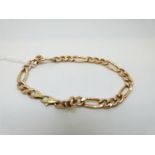 A 9ct gold bracelet, 5.