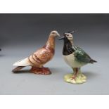 Beswick Lapwing and a Pigeon