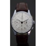 Fellow Watch Chronographe Suisse gentleman's chronograph wristwatch with black hands and Arabic