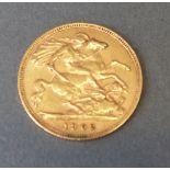 A 1902 gold half sovereign