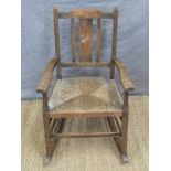 A child's rocking chair