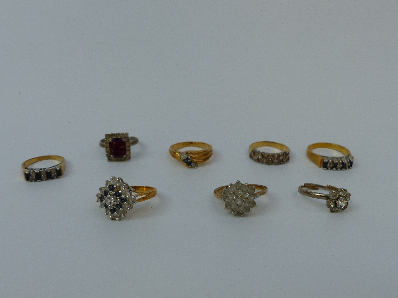 A collection of costume jewellery including rings, brooches including Miracle and Mizpah, - Image 18 of 21