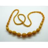 An amber style necklace