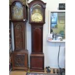 John Cameron and Son Kilmarnock, mid to late 19thC 8-day long cased clock in mahogany case,