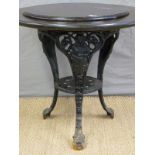 Britannia pub table with cast iron base