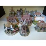 Fourteen Lilliput Lane David Winter cottages