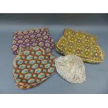 Four vintage evening bags