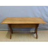 An oak refectory table,