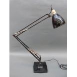 A vintage Terry's anglepoise desk or machinist's lamp