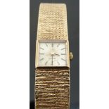 Omega 9ct gold ladies wristwatch ref.