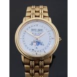 Blancpain Villeret 18ct gold triple calendar gentleman's automatic wristwatch, ref 6395,